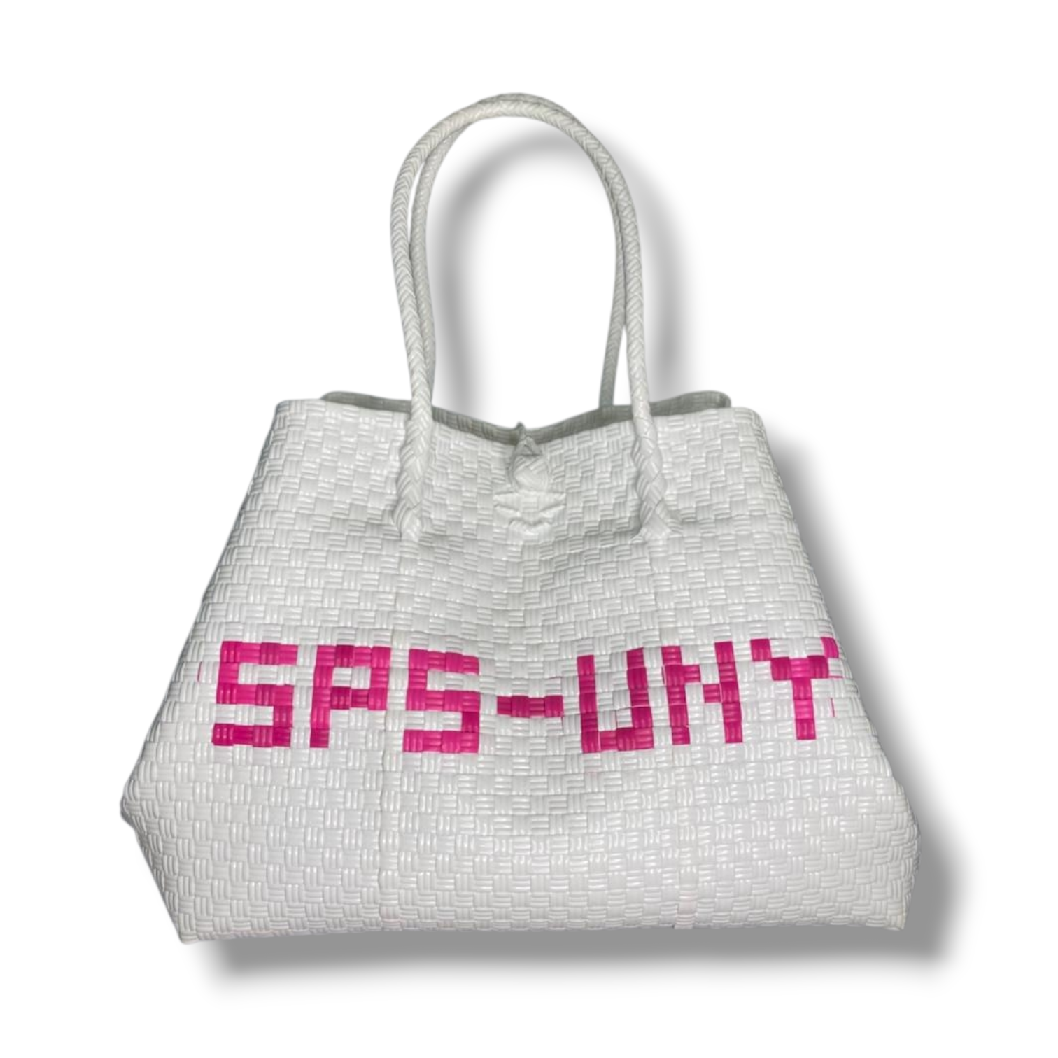 White Woven Bag